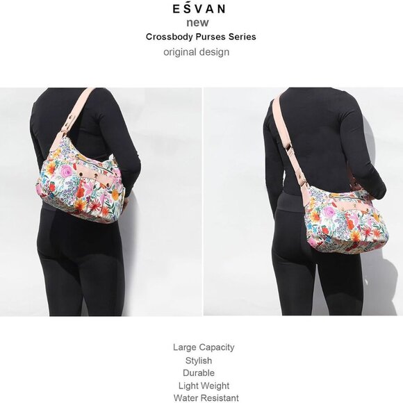 Women's Crossbody Bag – Stylish Handbag Purses with 2 Detachable Straps for Vers - Picture 5 of 7